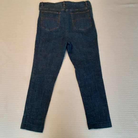 Chico's Women's Medium Wash Blue Denim Straight Leg Jeans, Size; 10 Short - Picture 5 of 5